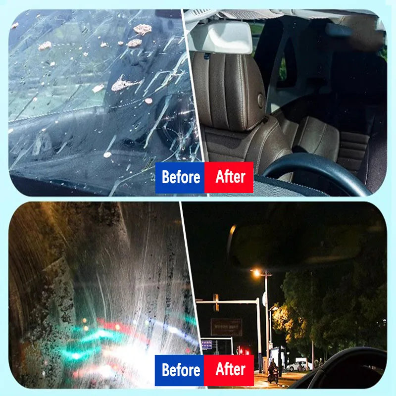 Glass Oil Remover Car Windshield Cleaner Powerful Oil Film Remover Auto Window Glass Polishing Agent