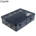 Deli 1 PCS Plastic Storage Boxes Slots Adjustable Packaging Transparent Tool Case Screw Craft Jewelry Accessories Organizer Box