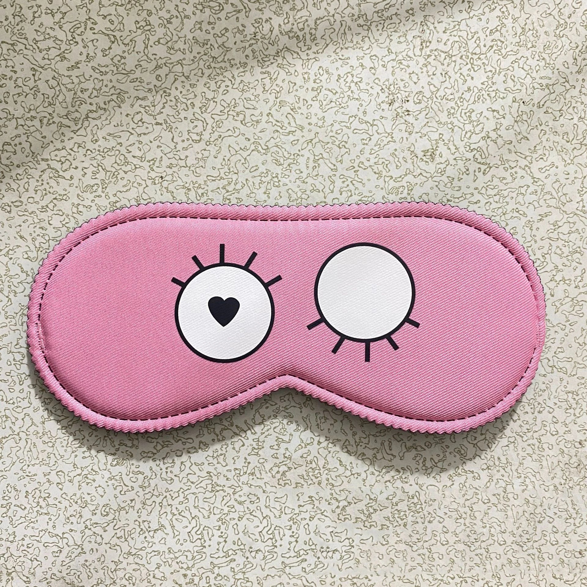 Cute Cartoon Sleep Mask Light Blocking Comfort Concave Eye Blindfold Soft Travel Sleeping Eye Mask for Women Men
