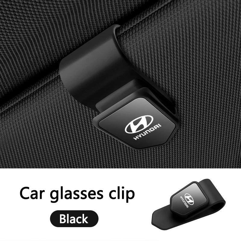 New Car Sun Visor Glasses Clip Sunglasses Card Holder For Hyundai Genesis N-LINE I10 I20 I30 I40 IX20 IX35 Kona Getz Veloster