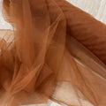 Burnt Orange Soft Tulle Fabric - Wedding Decor Curtains, Chair Covers, Tutu Skirts & DIY Crafting Mesh Material
