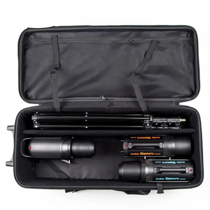 Photographic Lamps Storage Rolling Luggage High Capacity Trolley Professional Photography Suitcase Wheels Studio luggage Bag