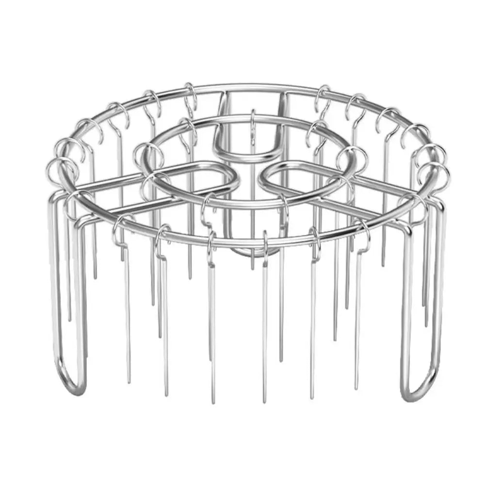 Stainless Steel Vertical Grill Rack String Grill 12/24/25/36 Skewer Holder Detachable Vertical Barbecue Skewer Bracket