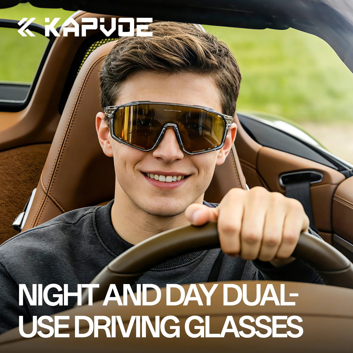 Kapvoe Photochromic Polarized Sale Night Vision Sunglasses Travel Cycling Glasses Running Driving UV400 Mtb Sports Goggles