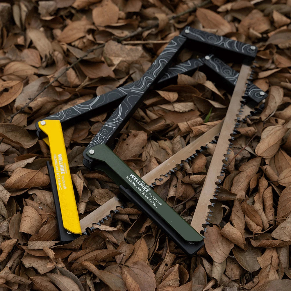 Folding Saw with Storage Bag Portable Wood Saw Aluminum Alloy Multifunctional Handsaw Outdoor Hiking Survival Tools