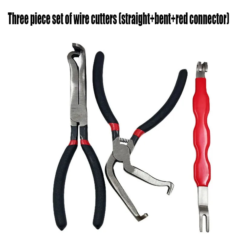 3-Piece Electrical Connector Disconnect Pliers Set, Fuel Line Separator & Spark Plug Removal Tool