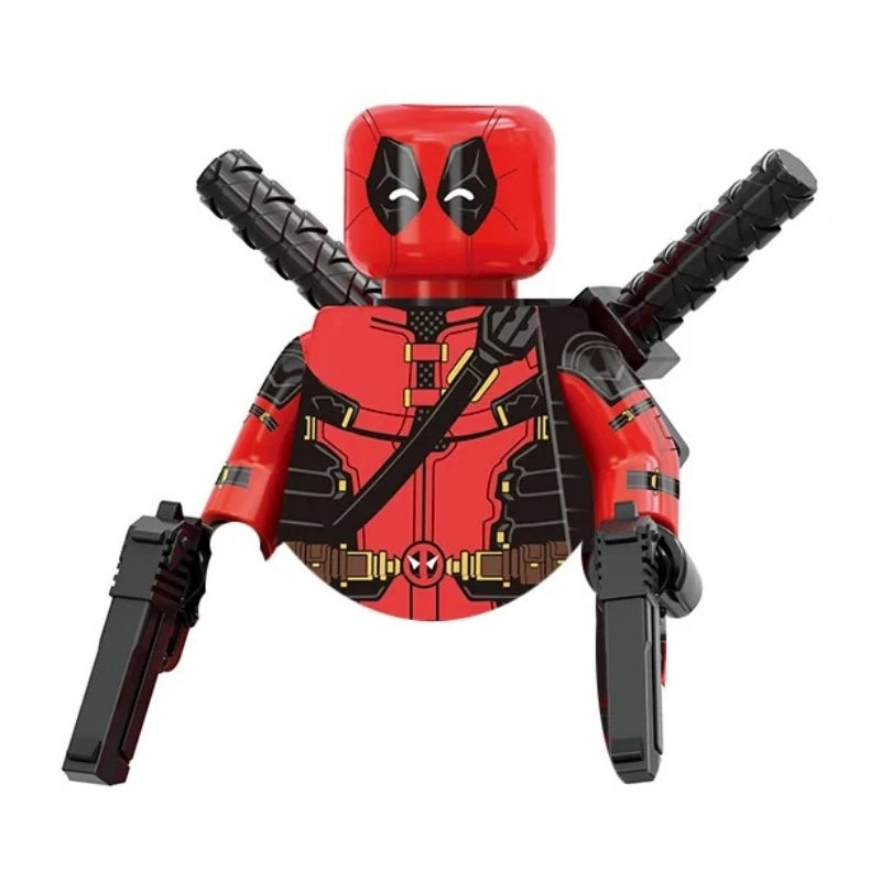 Blind Box Mini Building Blocks TV6203 Figures Big Goblin Spiderman Iron Man Venom Captain Hawk Deadpool Armor Christmas Gift Toy
