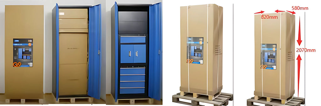 Workshop Tool Storage Metal Garage Trolley Heavy Duty Lockable Tools Storage Garage Cabinets