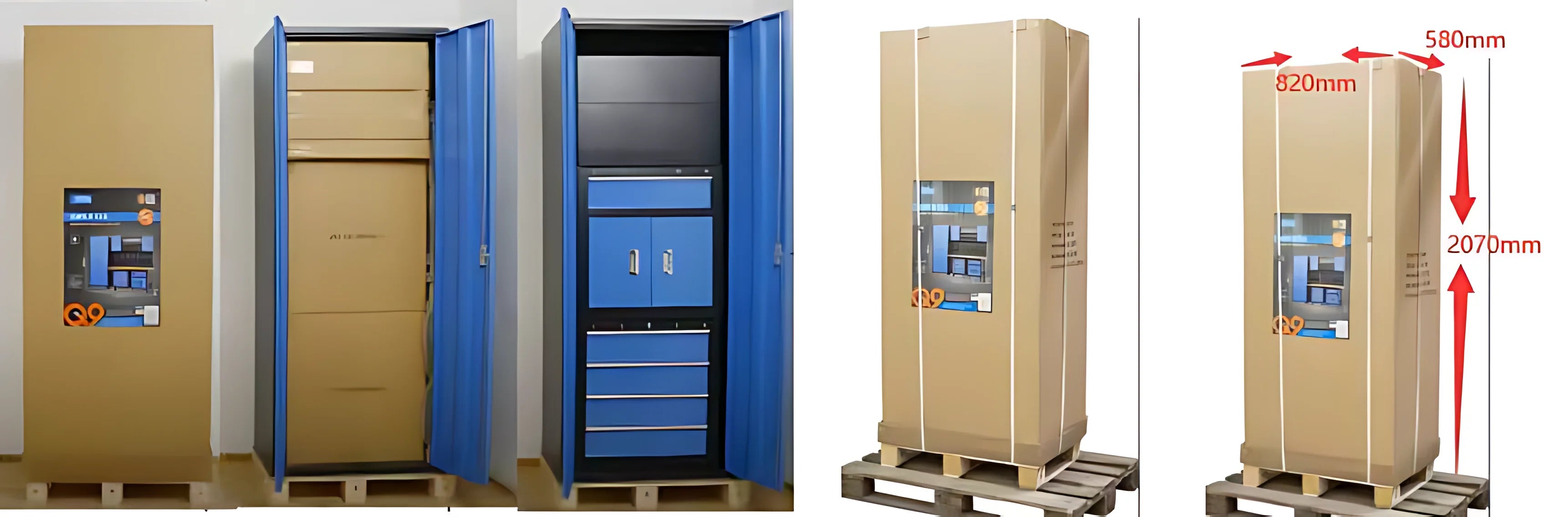 Workshop Tool Storage Metal Garage Trolley Heavy Duty Lockable Tools Storage Garage Cabinets