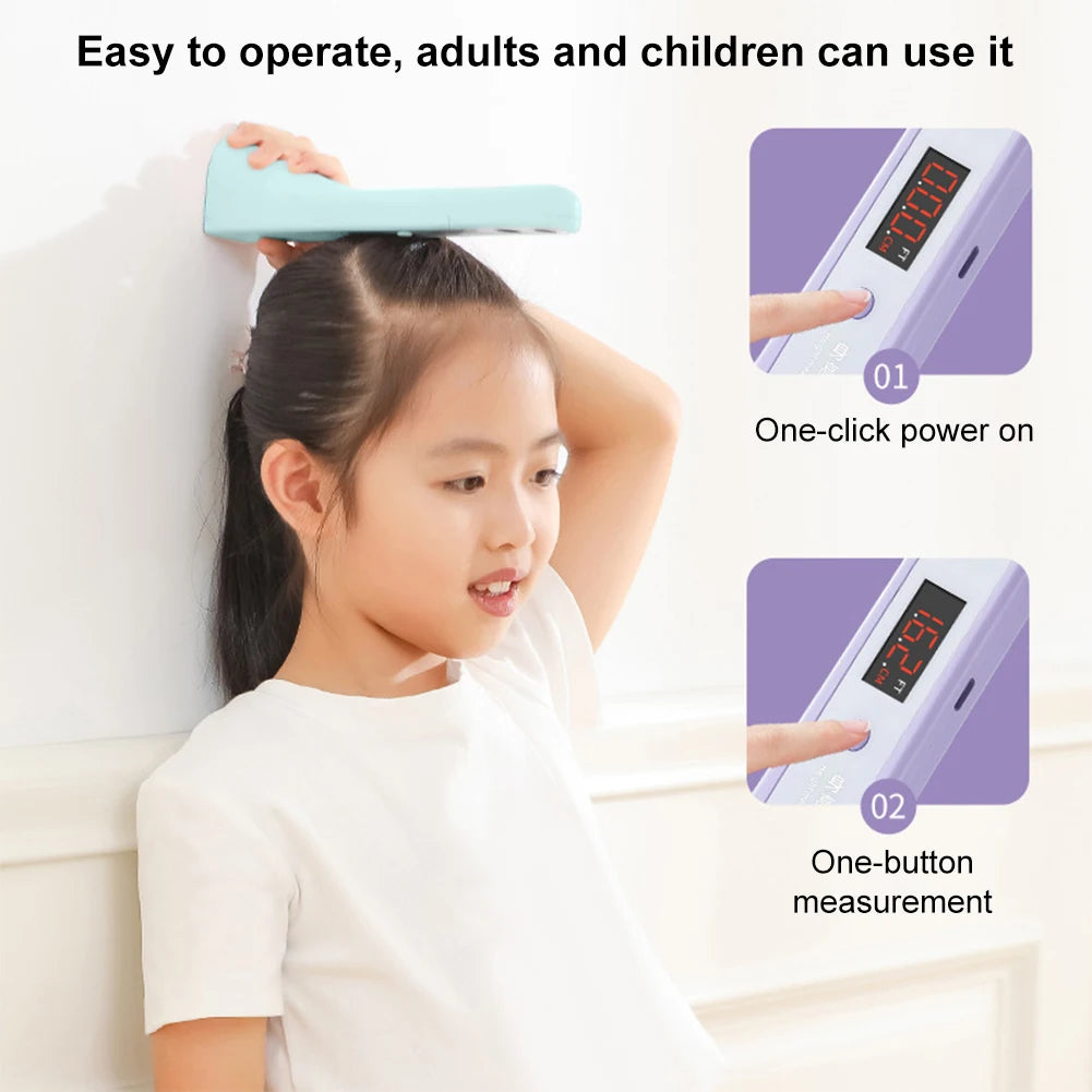 Ultrasonic Height Measurement Meter High Accuracy Height Measuring Stadiometer Electronic Height Ruler for Measuring Body Height