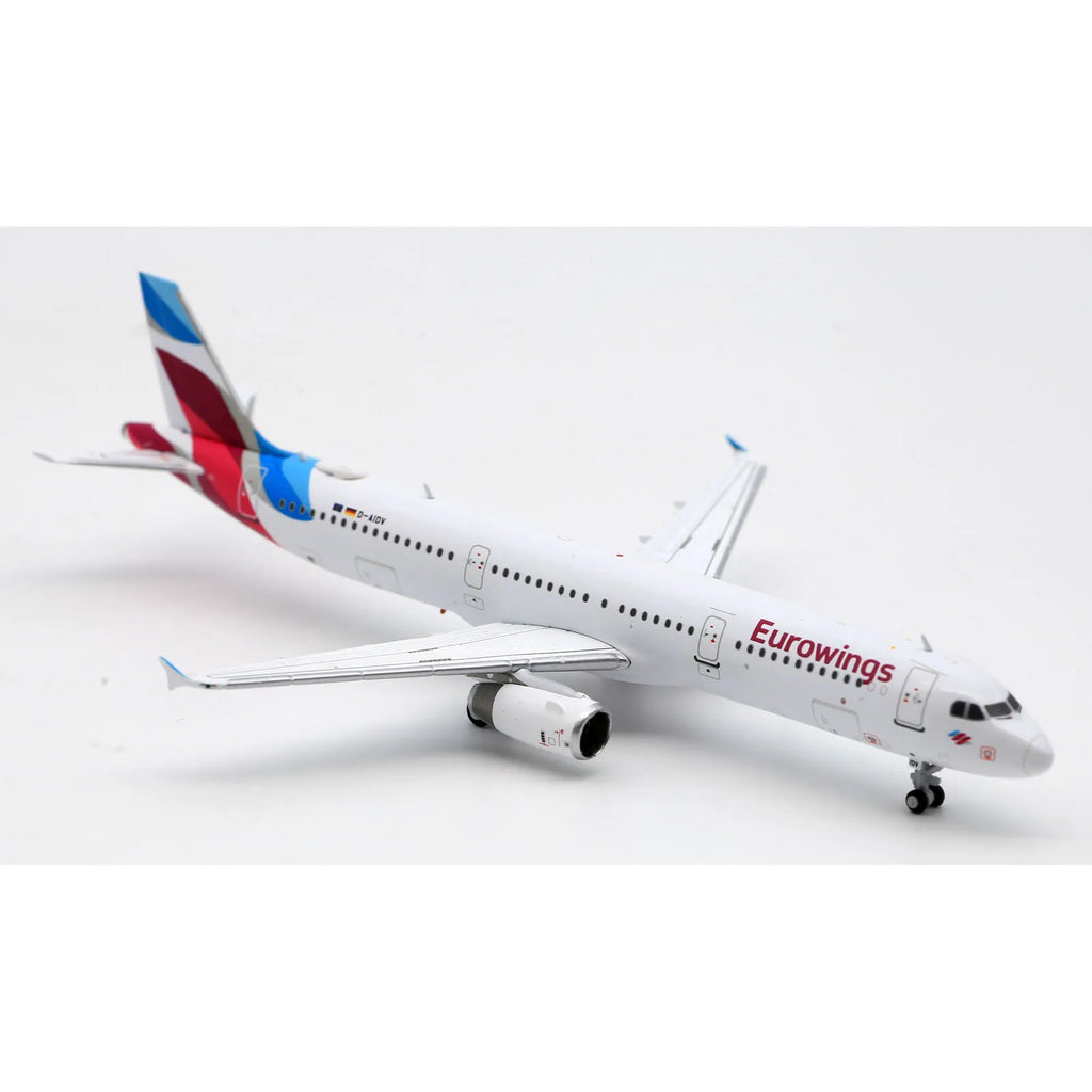 XX40141 Alloy Collectible Plane Gift JC Wings 1:400 Eurowings Airlines Airbus A321 Diecast Aircraft Jet Model D-AIDV With Stand