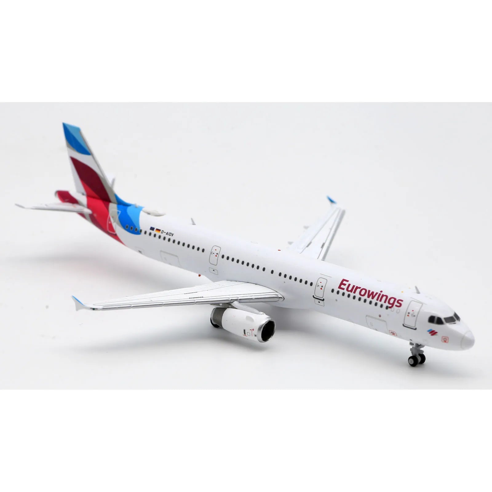 XX40141 Alloy Collectible Plane Gift JC Wings 1:400 Eurowings Airlines Airbus A321 Diecast Aircraft Jet Model D-AIDV With Stand