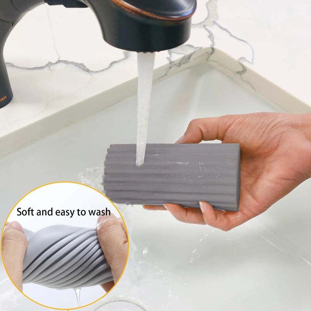 2Pcs Car Damp Clean Duster Sponges Window Cleaning Sponge Dust Removal Dusters for Home Kitchen Bathroom Car Cleaning Tools