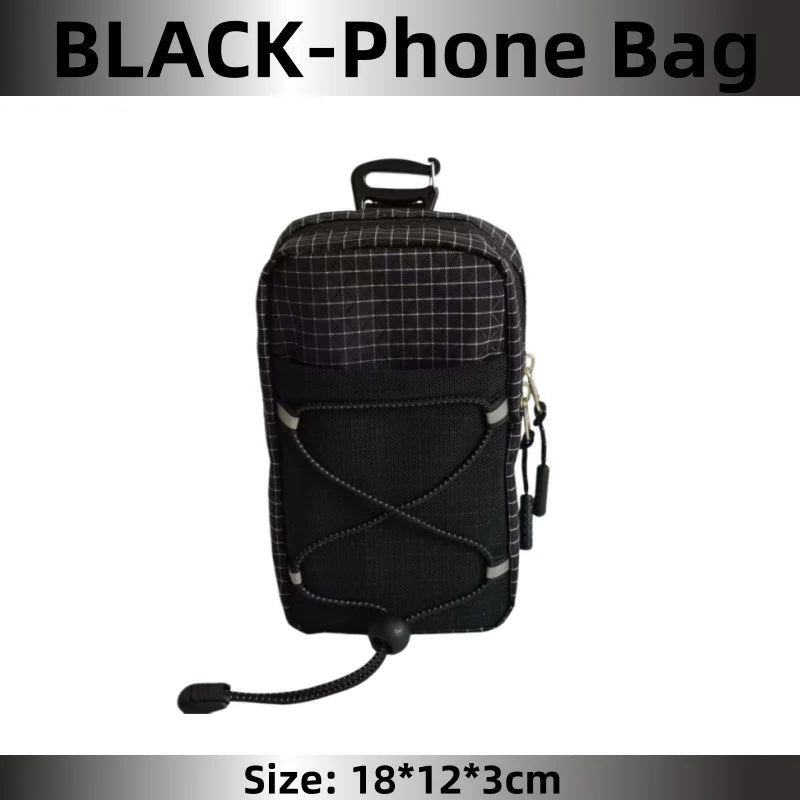 Outdoor Backpack Attachment Storage Bag Nylon Ultralight Portable Phone Bottle Pouch for Mountaineering Hiking Travel Gear