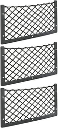1/2/3pcs Car Storage Mesh Bag Car Mesh Bag Holder with Frame Car Mesh Storage Bag