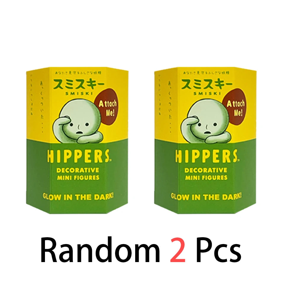 5 Multiple Series Noctilucent Green Doll Blind Mystery Box Action Figures Decoration Desktop Model Toy For Gift Surprise