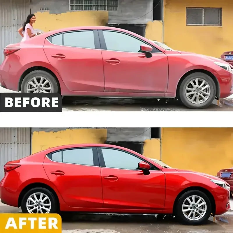 KJM High Concentration Car Wash Liquid - 100% Car Wash Soap, High Foam Pink Formula Designed to Remove Grease and Dirt