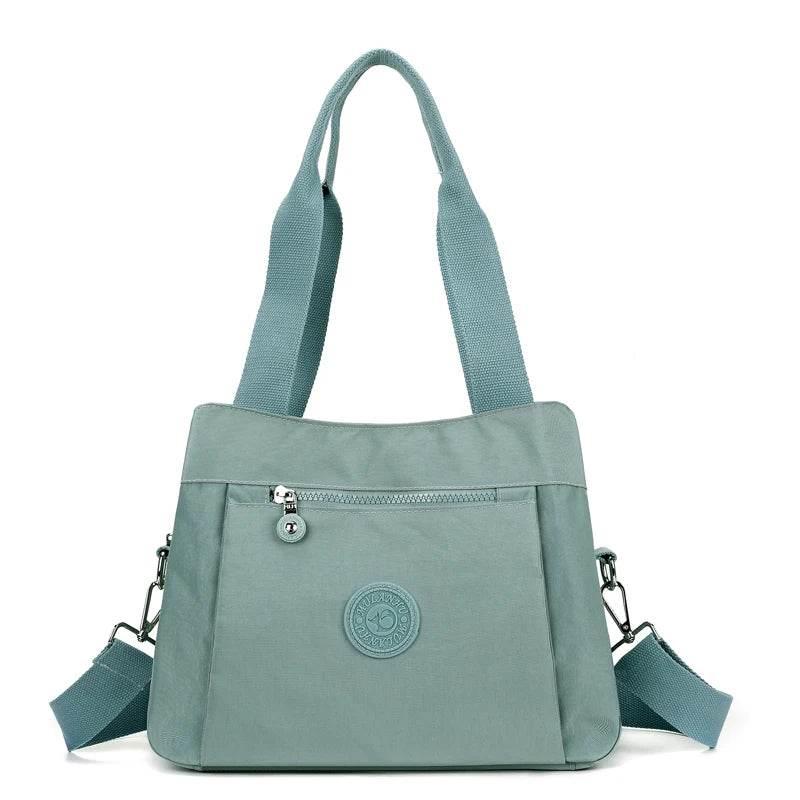 Women's Casual Nylon Crossbody Bag Travel Handbag Portable Business Tote Outdoor Purse Satchel Shoulder Bag for Everyday Use