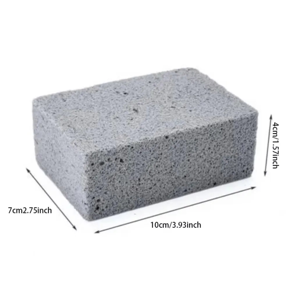 BBQ Grill Cleaning Brush Brick Block Barbecue Cleaning Stone Pumice Brick for Barbecue Rack Outdoor Kitchen BBQ Tools Convenient