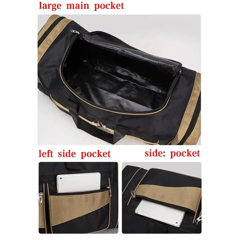 90L Large Duffel Bag Travel Luggage Outdoor Sports Shoulder Handbag for Men And Women Fitness Gym Camping Long Distance Storage