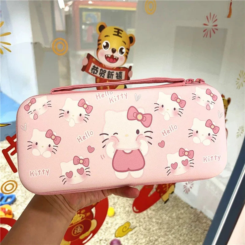 Cartoon Anime Storage Bag For Nintendo Switch Oled Game Console Case Travel Carrying Handbag JonCon Protective Cover Accessories