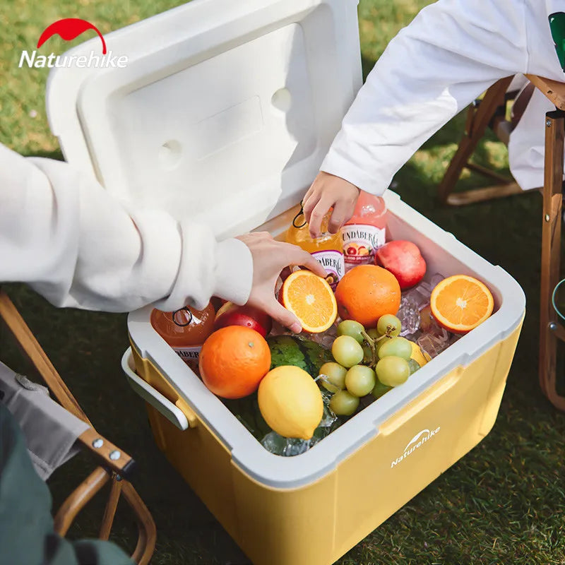 Naturehike 5L/18L Cooler Box 48h Cold Preservation Food-grade PP Material Mini Refrigerator Outdoor Picnic Camping Supplies