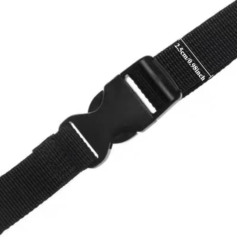 2pcs Travel Tied Black Durable Nylon Cargo Tie Down Luggage Lash Belt Strap With Cam Buckle Travel Kits Outdoor Camping Tool