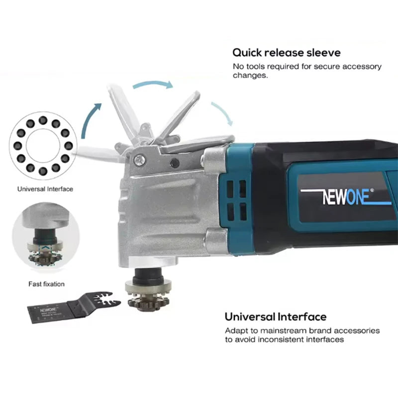 120V/230V 600W Quick Release/Change Oscillating Tool Multifunctional Electric Trimmer Saw DIY Home Improvement Tool Renovator