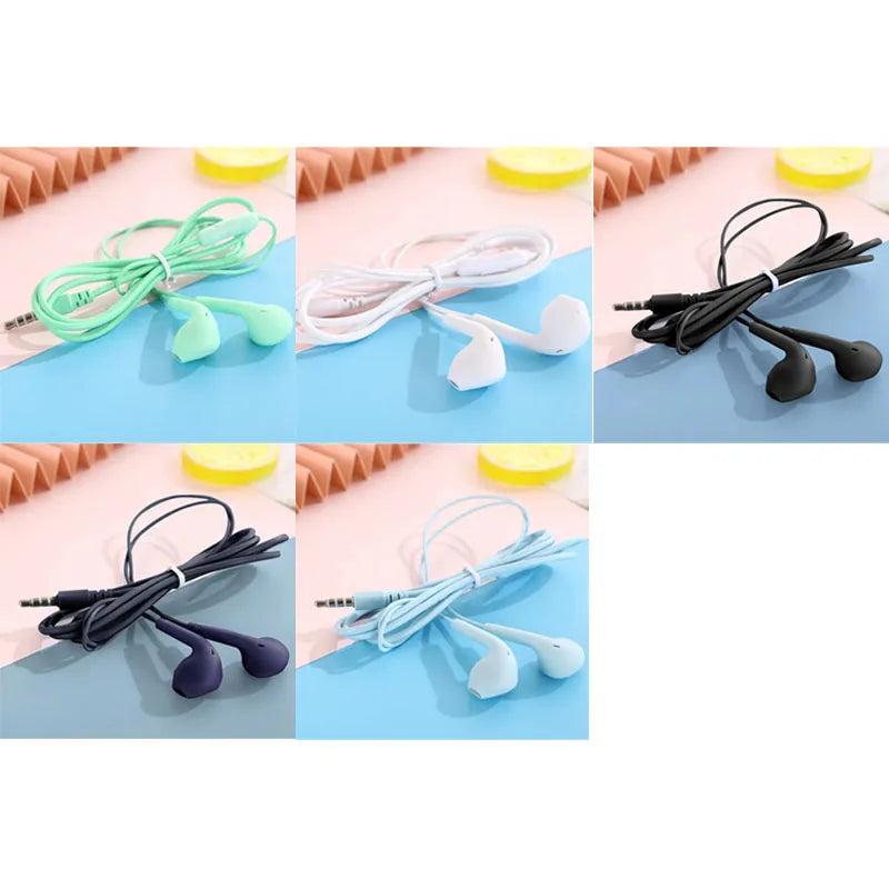 U19 Wired Earbuds 3.5mm Jack Earphones with Mic for iPhone Android Phone Tablet Mini Headphone Sport Headset