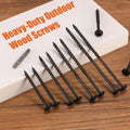 30pcs Heavy Duty Lag Screws - #14×3/4/5/6inch targe Wood Structural Screws with Oxide Coating, With 1pcs Star Drive bit & Self-Locking, Full Thread for Lumber, Black/Yellow,  Ideal for Outdoor, Home And Industrial