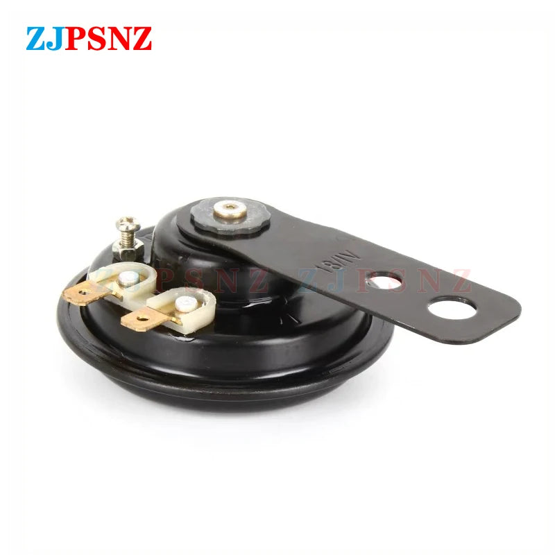 Horn 6V 12V 24V 36V 48V 60V 72V Scooter E-Bike Motorcycle Electric Horn Kit Waterproof Round Super Loud Horn Speaker 105db 110db