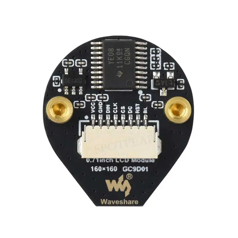 Waveshare 0.71inch Double Eye Round LCD Display Module Option SPI 160×160 65K Colors For Arduino Raspberry Pi ESP32 Pico STM32