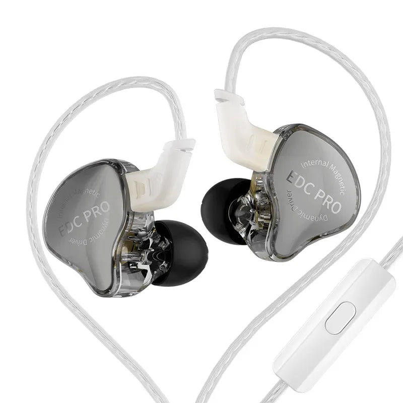 KZ EDC PRO in Ear Earphone High-Sensitivity Large Dynamic Earbuds HiFi Bass Music IHeadphone Detachable Cable