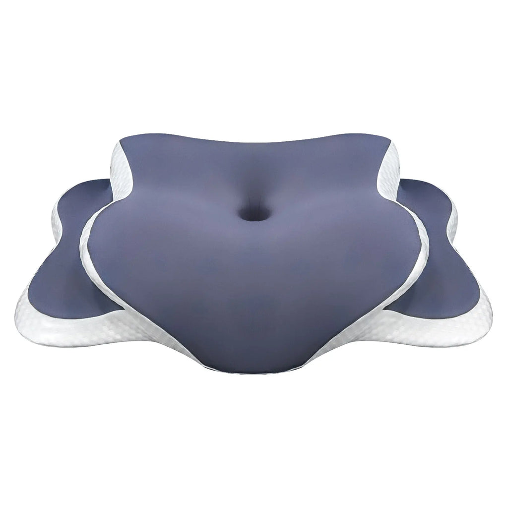 Memory Foam Contoured Cervical Pillow Orthopedic Neck Pain Relief Support for Side Back Stomach Sleepers Gift