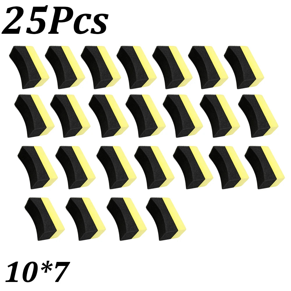 1-30Pcs Car Wheel Polishing Waxing Sponge Brush Tire Cleaning Wiper Sponge Pad Car Wash Wiper Cleaning Tool Car Wash Accessories