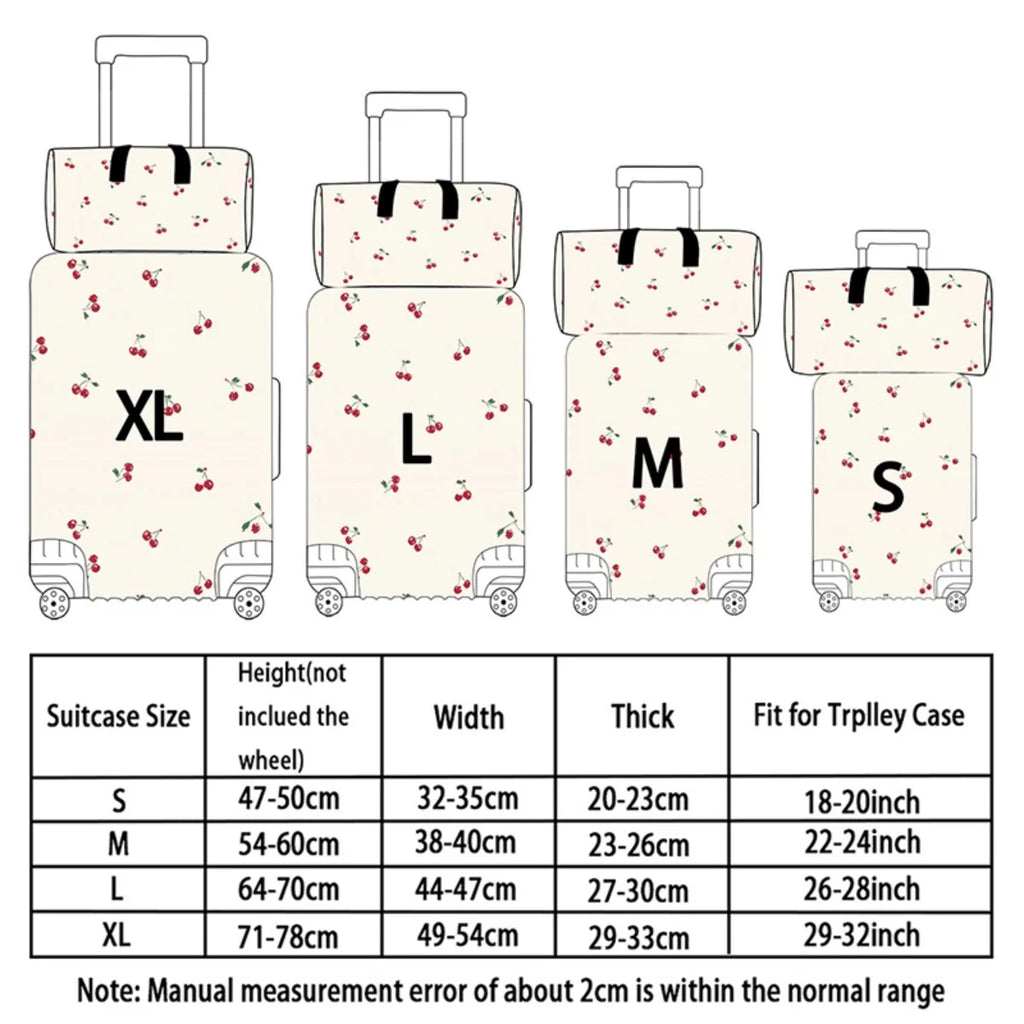 2pc Foldable, large-capacity, lightweight, unisex travel sports luggage set with protective cover
