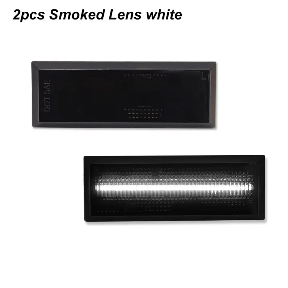 For Oldsmobile Cutlass 2 Door 1981-1988 Front / Rear Fender Side Marker Clearance Lights LED Turn Signal Lights Parking Lights