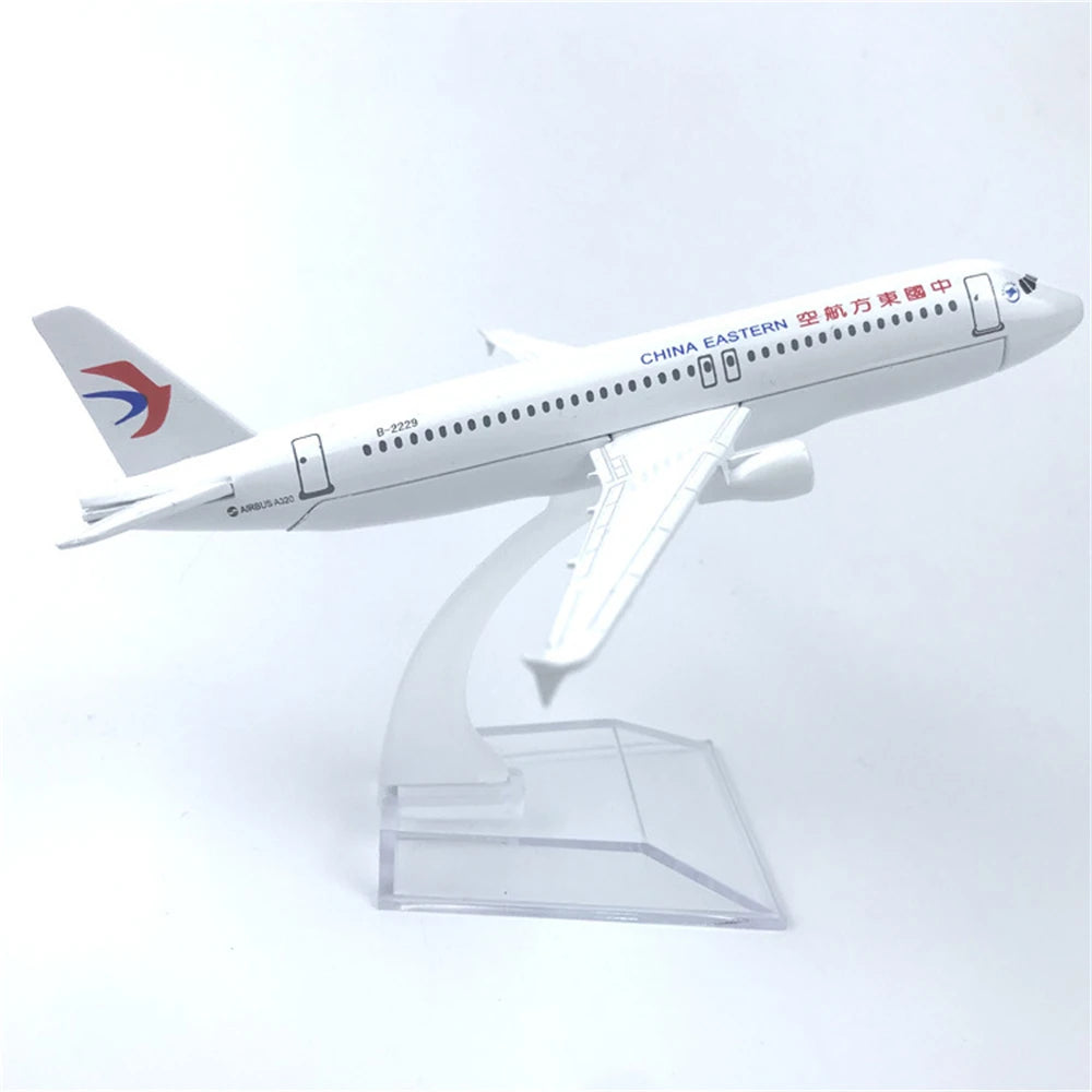 Children 16cm Plane Model Toy Alloy Metal China Eastern Airlines A320 Airways Diecast Airplanes Building Kit for Collection