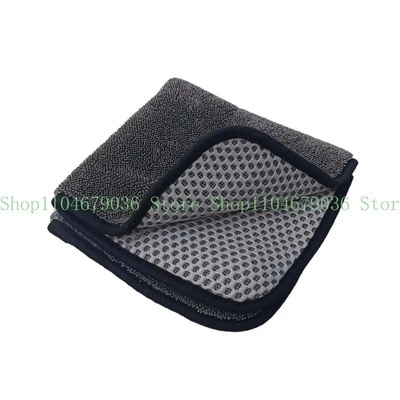 652F Multipurpose Microfiber Car Towel Double Side with Mesh Texture For Interior Exterior Surfaces And Dust Trapping