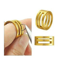 5Pcs Fashion New DIY Raw Brass Open/Close Jump Ring Tools For Jewelry Making DIY Tool (Color: Gold) Circle Round Copper