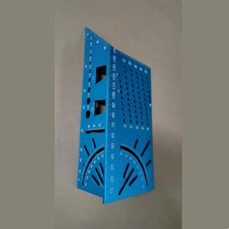 1PC Aluminum Alloy Smooth Carpentry Ruler 3D Mitre Angle Measuring Gauge Square 45 Degree 90 Degree Marking Accurate Measure