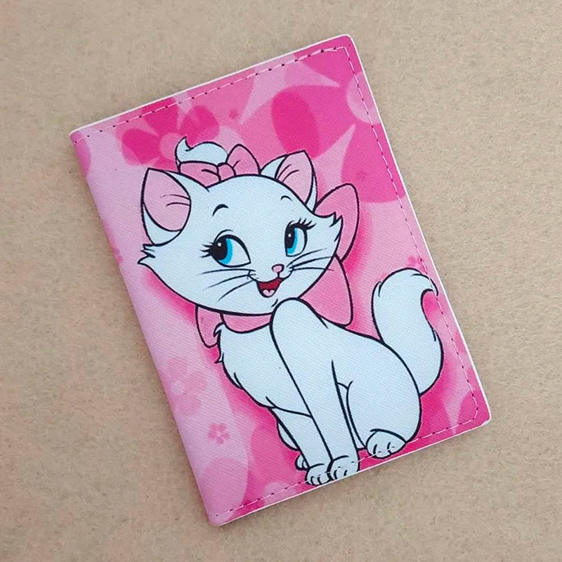 2023 Disney Mickey Minnie Mouse Travel Accessories Passport Cover Holder PU Leather Unisex ID Bank Card Holders Wedding Gifts