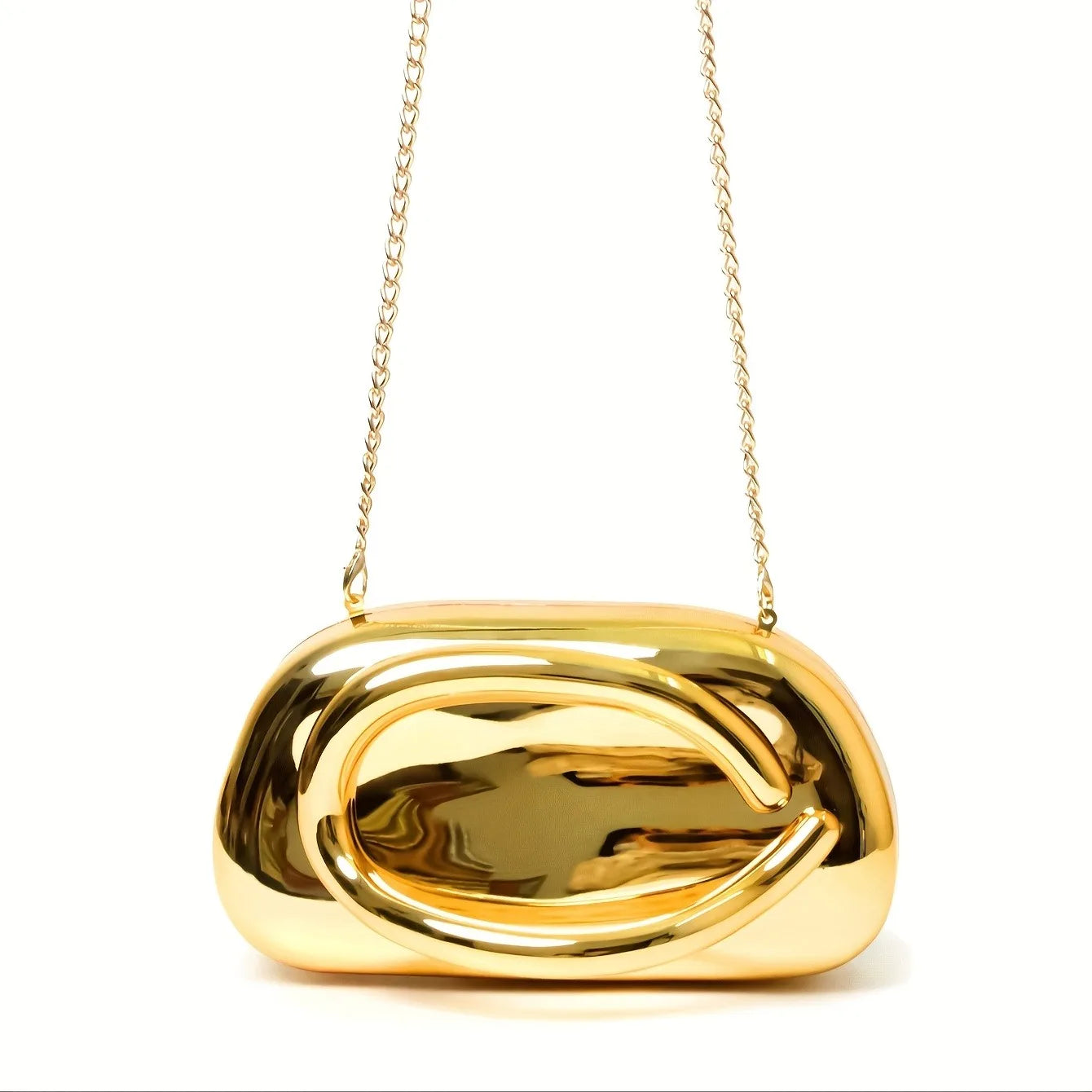 Gold Acrylic Metal Closure Box Clutch Bag Women Evening Wedding Party Cute Purse Bag Handbags Silver 2025 Spring New Fashion Ins