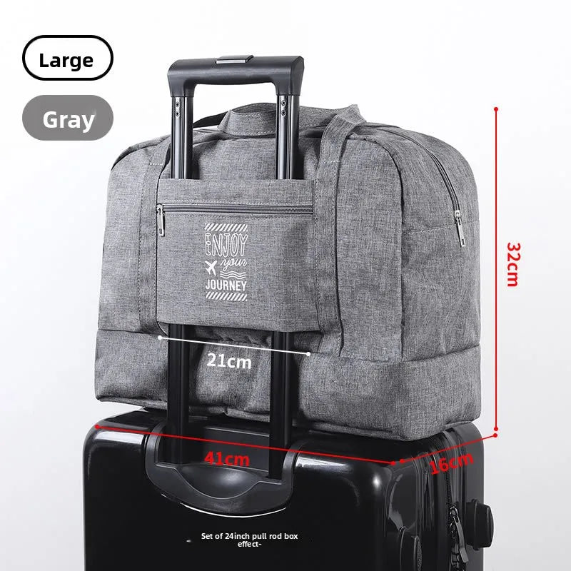 Double-Layer Waterproof Travel Bag for Gym & Swimming -Portable Handheld Dry/Wet Separation Cosmetic Toiletry Storage Unisex Bag