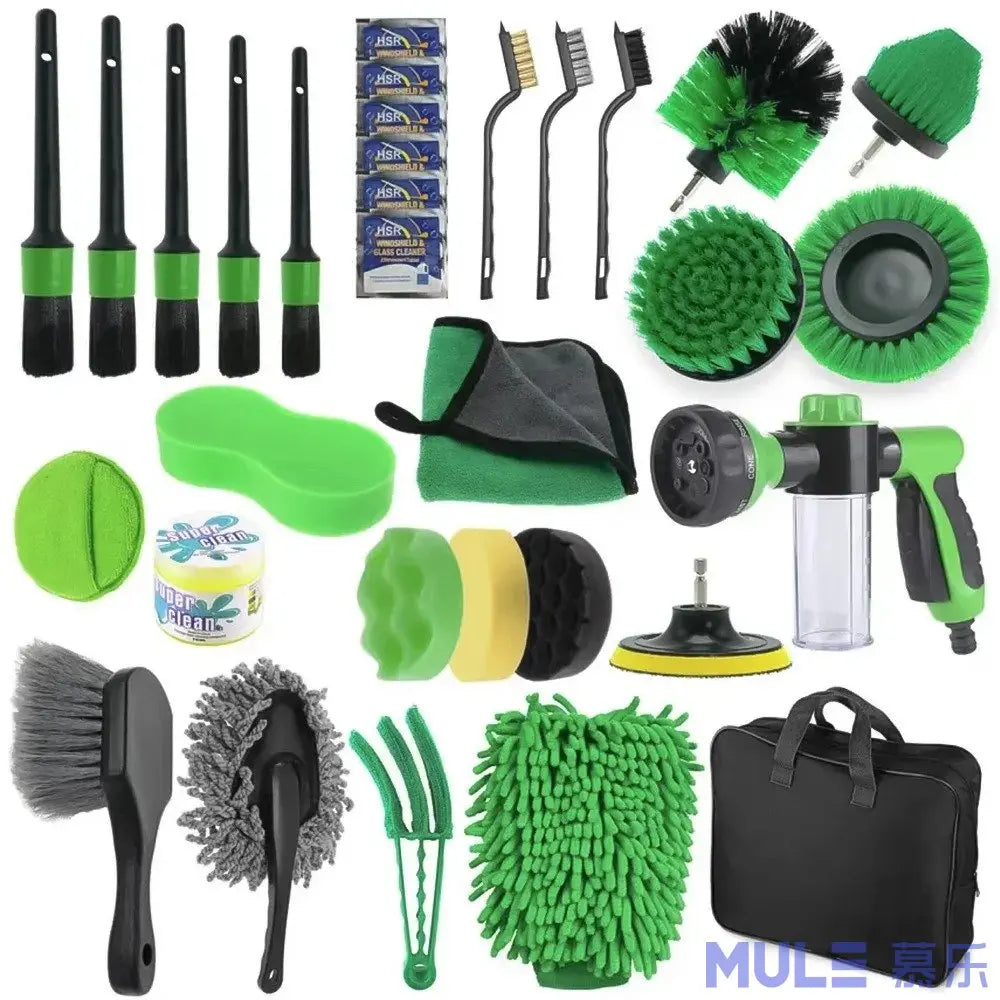 Car Cleaning Kit Detailing Brush Set Car Polish Pads Car Cleaning Brush For Car Air Vents Rim Dirt Dust Clean Tools