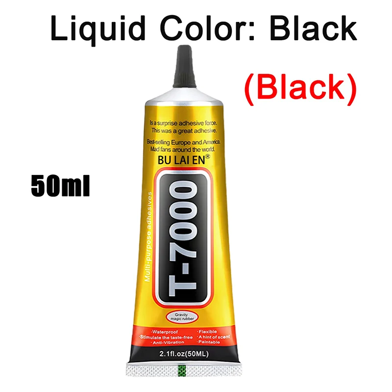 B7000 Mobile Phone Screen Super Waterproof Adhesive Universal Bonder for Apple and Samsung Touchscreen Glass 110ml Fast-Setting B7000 + T7000 Glue 5-Pack
