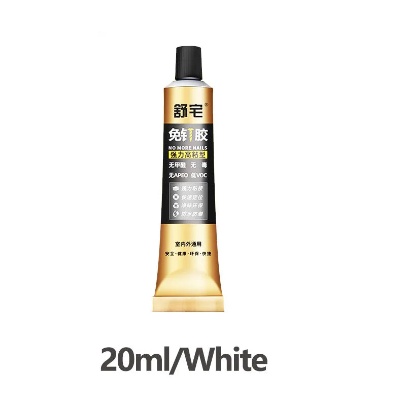 Strong Universal Nail-free Glue Waterproof Multifunction Super Adhesive for Wall Metal Mirror Bathroom Shelf without Punching