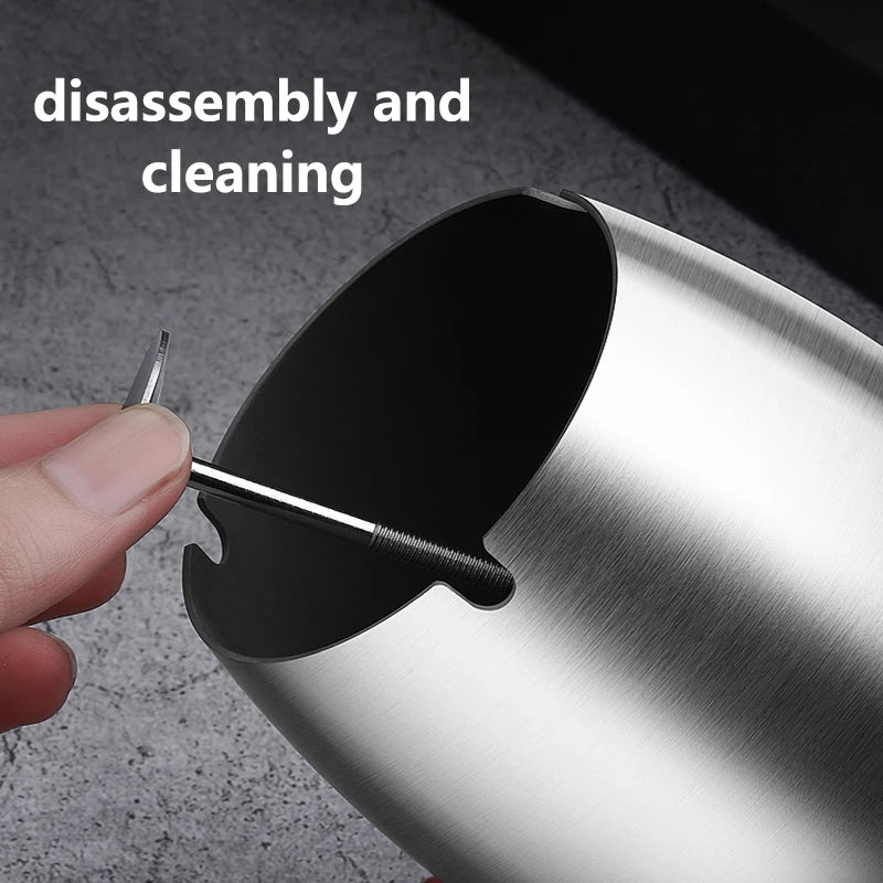 1Pc Titanium-plated Stainless Steel Ashtray Car Interior Ash Waste Receptacle with Lid Thicker and Taller Anti-fly Car Ashtray