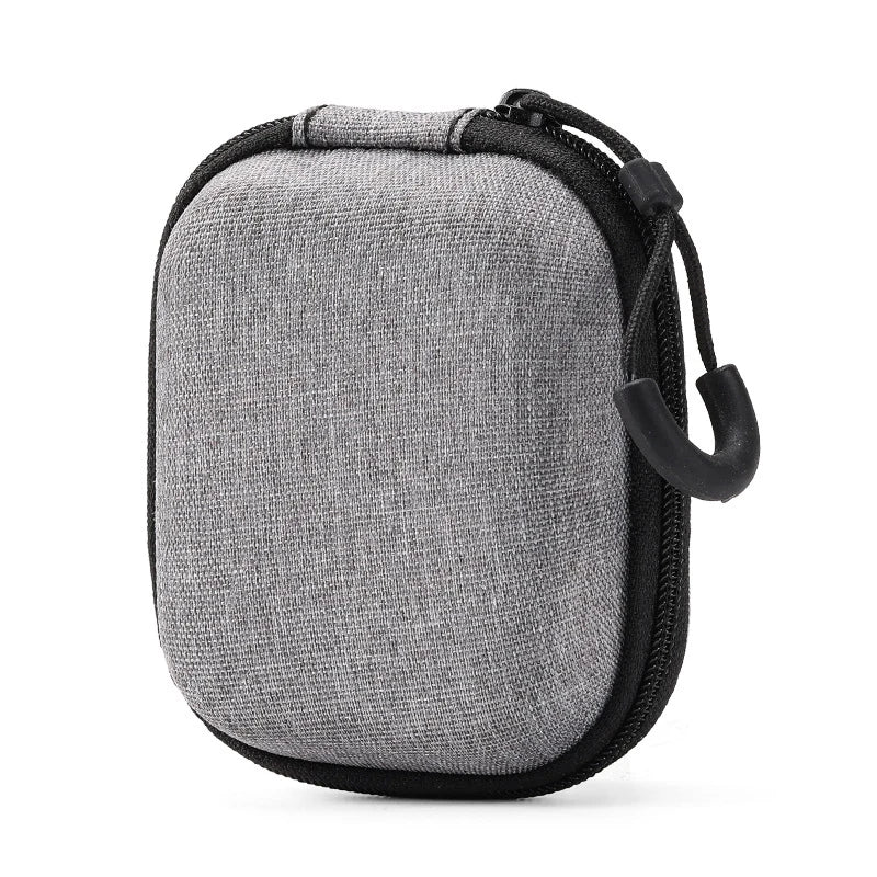 1Pc Portable Shockproof Headphone Case Earphone Bag Headset Storage Bag Hard Shell Earphone Accessories Memory Card USB Cable