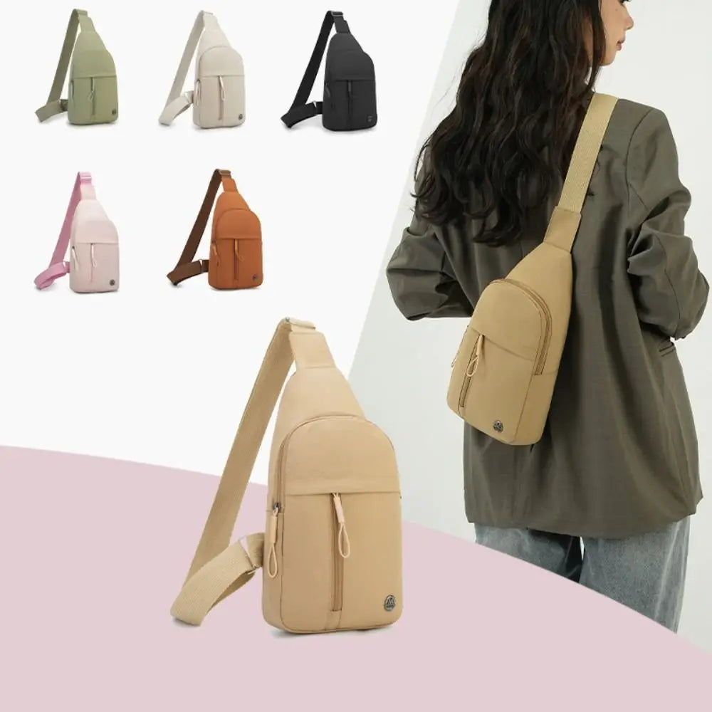Fashion Nylon Women's Chest Bags 10 Colors Multi-compartment Waist Bag Multifunctional Sports Chest Bag Unisex